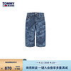 TOMMY JEANS24春夏男装纯棉街潮夏威夷印花低腰宽松牛仔短裤18787 牛仔蓝1A5 28