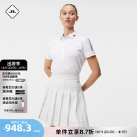 金林德伯格(J.Lindeberg)春夏GOLF弹力简约POLO衫女52423Z020 K00白 155/76A(XS)