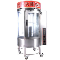 闪盾烤鸭炉商用电热全自动木炭煤燃气旋转烤鸡鱼五花肉吊炉烤炉 烤鸭炉