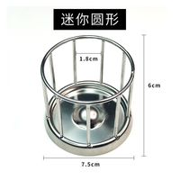 龟友天下乌龟喂食器304不锈钢龟食盆食台陆龟黄缘半水龟爬宠自动喂水容器 迷你圆形