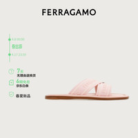 菲拉格慕(Ferragamo)女士淡粉红色标识装饰便鞋 0769517_1C _ 50
