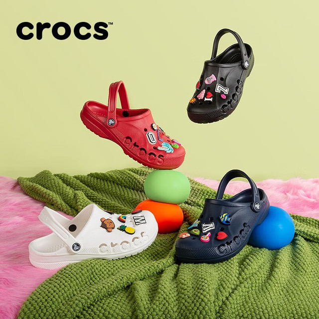 crocs 洞洞鞋贝雅男鞋女鞋轻便耐磨一脚蹬拖鞋休闲鞋|10126