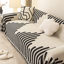 后构想 北欧简约高级感四季通用沙发盖布雪尼尔防猫抓沙发巾沙发套沙发毯