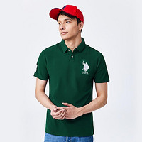 U.S. POLO ASSN. 春夏男士纯棉吸汗透气柔软舒适短袖大众休闲亲肤百搭polo衫