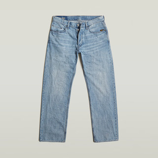 G-STAR RAW2024夏季Dakota男士痞帅舒适宽松直筒百搭牛仔裤D23691 褪色淡灰 3132