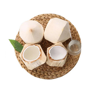 佳沃（joyvio）泰国椰青香水椰子 9个装大果900g+ 赠开椰器和吸管 椰青 大果 4粒 礼盒装