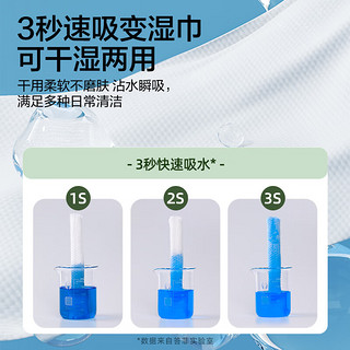 答菲婴儿绵柔巾洗脸巾加厚一次性干湿两用柔纸巾抽取式洁面巾 180抽*1提【可悬挂】