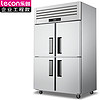 乐创（lecon）商用四门冰柜 立式厨房保鲜柜节能压缩机 工程标准款四门双温LC-J-DXSW12
