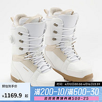 DECATHLON 迪卡侬 雪鞋单板雪鞋成人滑雪鞋男女情侣Enzone-OVWN女款白色39-4483385