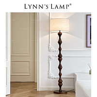 立意 Lynn's立意 中古白蜡木落地灯 法式复古客厅卧室高级氛围感沙发边