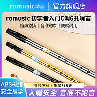 Romusic 若米 爱尔兰哨笛C调六孔竖笛D调口笛成人学生初学演奏