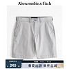 ABERCROMBIE & FITCH男装 24春夏舒适休闲百搭短裤 358451-1 浅灰色 34W (180/86A)