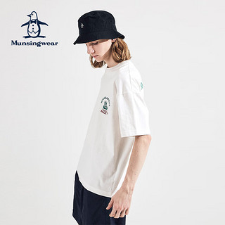 万星威（Munsingwear）高尔夫款春夏字母印花圆领短袖T恤 WH00 S