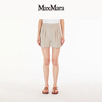 MaxMara 2024春夏女装棉质直筒短裤1781014206 本色 36