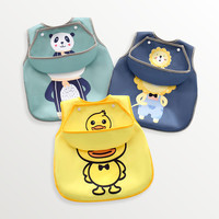 佑童 宝宝吃饭罩衣防水防脏春夏季薄款儿童饭兜无袖背心婴儿围兜