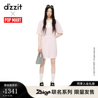 DZZIT【泡泡玛特联名款】地素连衣裙2024夏季甜美粉色裙子女 粉红色 XS