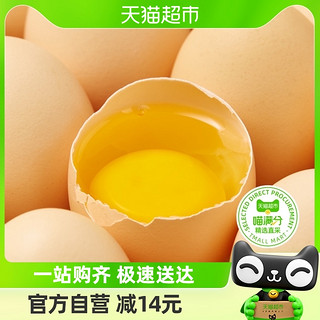 88VIP：喵满分 新鲜土鸡蛋散养柴鸡自养笨鸡蛋45g*10枚谷物草鸡蛋