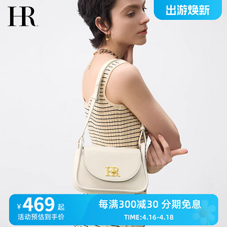 HR 赫莲娜包包女士2024新款小方包时尚简约休闲宽肩带单肩斜挎包