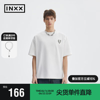 英克斯(inxx)APYD 防晒速干凉感抗菌短袖男女同款宽松休闲哥特字体T恤 白色 M