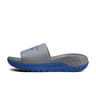 斯凯奇（Skechers）夏季男鞋运动休闲鞋溯溪沙滩鞋拖鞋厚底一字拖229019 炭灰色/蓝色/CCBL 45.5