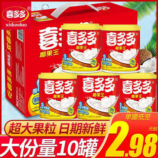 喜多多 椰果王 果粒饮料 200g*10罐