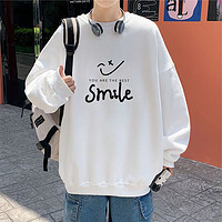 Foss Phil长袖卫衣男士春秋季男装圆领上衣服宽松百搭打底衫WY141 白色 XL XL(120-140斤)