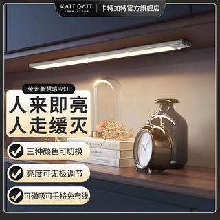 卡特加特 感应充电款带开关智慧感应灯20cm（三色款)