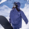 AWKA滑雪服女款男士美式小众专业外套防水单板夹克户外雪地上衣 雾灰紫色 S