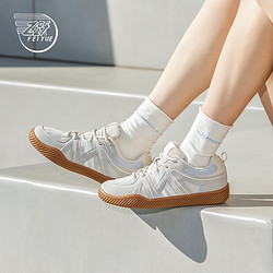 Feiyue. 飞跃 feiyue/飞跃德训鞋女鞋2024春夏新款复古透气休闲鞋撞色板鞋170