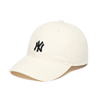 MLB 男女帽子软顶棒球帽 经典刺绣小标弯檐帽时尚
