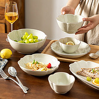 摩登主妇 蔷薇花系列 陶瓷碗家用创意欧式饭碗面碗釉下彩碗具 蔷薇花4.5英寸碗 规格