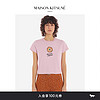 Maison Kitsune女款 SS24春夏浮花系列印花T恤短袖 P623【粉色】 XS