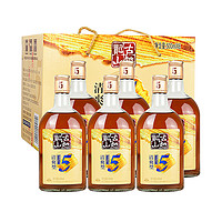 88VIP：古越龙山 绍兴黄酒金五年花雕酒500ml*6瓶整箱5年老酒绍兴酒糯米酒