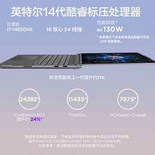 ThinkPad联想 ThinkBook 16P 14代英特尔酷睿标压处理器 16英寸大屏办公轻薄笔记本 i7-14650HX-16G-1T-1XCD