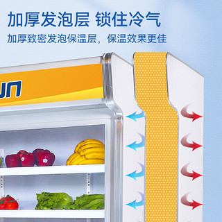 东骏冰柜商用全铜管展示柜点菜柜大型水果凉菜蔬菜丸子冰柜上冷藏下冷冻冰箱保鲜柜DLCD-16II