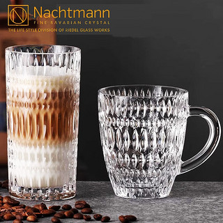 Nachtmann 奈赫曼德国NACHTMANN水晶玻璃威士忌酒杯带把马克水杯啤酒果汁杯子 德国民族热饮咖啡杯392ML2支装