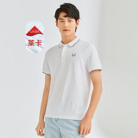 GIORDANO 佐丹奴 麦穗刺绣polo衫男春夏针织弹力珠地布短袖POLO衫男款