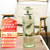 LOCK&LOCK 弹饮杯 大容量运动户外健身吸管水杯子男女便携提手冷水壶 1520mL 绿色 ABF864GRN