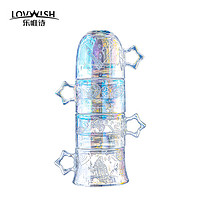 LOVWISH 乐唯诗 NERVISHI）玻璃杯星空玻璃水杯高档创意叠叠杯家用客厅饮料杯 星空杯*4