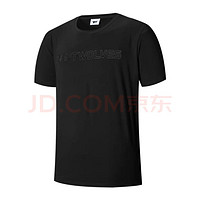 七匹狼 短袖T恤 夏季男士印花时尚潮男T恤衣服男上衣 001(黑色)