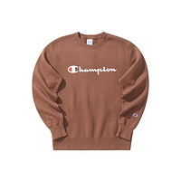 Champion 情侣款圆领卫衣经典草字LOGO棉绒套头衫