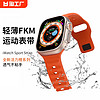 CHENSONG 臣颂 适用iwatchultra手表表带新款运动硅胶applewatch87se6/5男生苹果小众女41/44/45mm高级创意氟橡胶防水