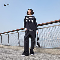 NIKE 耐克 女OVERSIZE风法式毛圈运动衫春季新款圆领卫衣FN1898