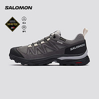 萨洛蒙（Salomon）女款 户外运动防水透气稳定回弹登山徒步鞋 X WARD LEATHER GTX 海鸥灰色 471824 4.5 (37 1/3)