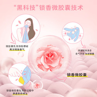 朴物大美PWU留香珠洗衣香珠柔顺衣物持久留香护衣凝珠 玫瑰450g