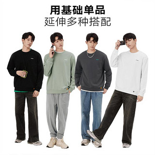 gxgjeans 秋季多色舒适亲肤圆领卫衣男士卫衣男