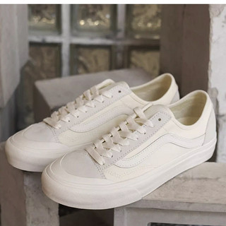 18日0点：VANS 范斯 Style 136 VR3 SF 侧边条纹白色板鞋 VN0A4BX9QC5