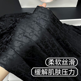 上海故事（STORYOFshanghai）男士睡衣夏季冰丝薄款短袖长裤三件套春秋黑色夏天家居服礼盒装 长意黑【短袖长裤】 L