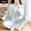TFTFUU睡衣春秋棉产后产妇哺乳月子服夏季薄款两件套宽松家居服 HYS2489# XXL