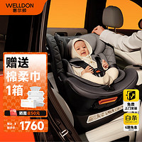 WELLDON 惠尔顿 茧之爱2Pro 安全座椅 可调性头靠款 0-4岁 骑士黑